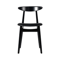 Teo upholstered dining chair black